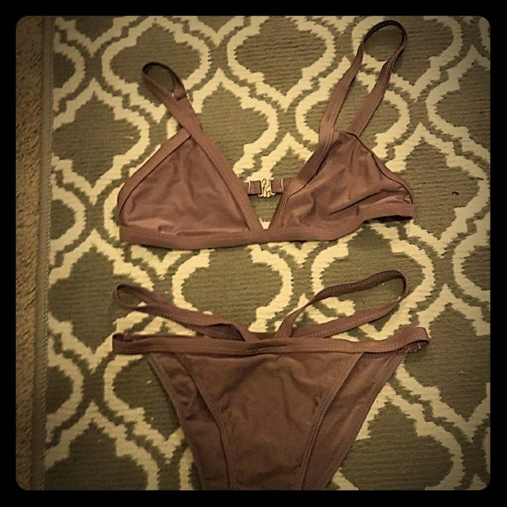 Deep plum bikini